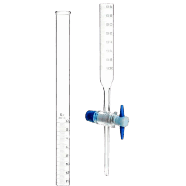 BURETA DE VIDRIO 50 ML CLASE AS – LLAVE DE PTFE