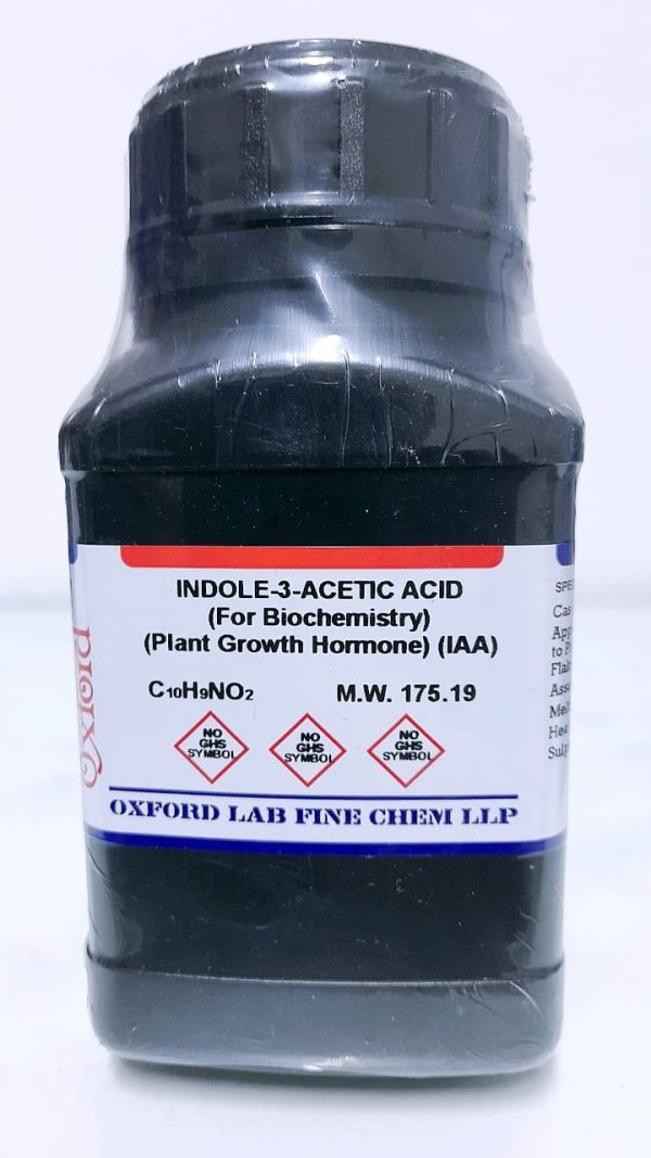 INDOLE-3-ACETIC ACID 99% (FOR BIOCHEMISTRY) 100 gr - BATCH N° 17710 – OXFORD LAB FINE