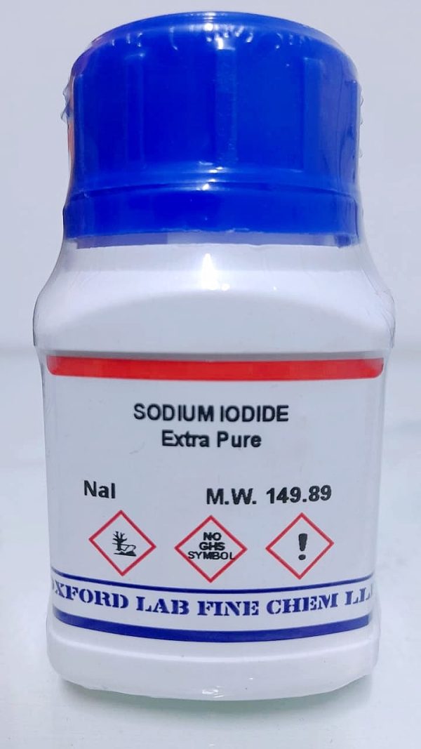 SODIUM IODIDE 99% EXTRA PURE 100 gr - BATCH N° 24625 – OXFORD LAB FINE