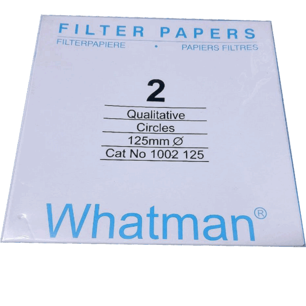 PAPEL FILTRO WHATMAN N° 2  DIÁMETRO 125 MM