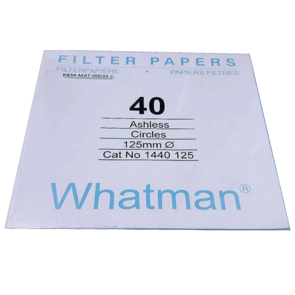 PAPEL FILTRO WHATMAN N° 40