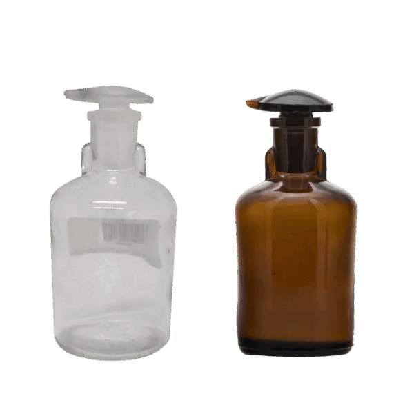 FRASCO GOTERO DE VIDRIO – ÁMBAR Y TRANSPARENTE